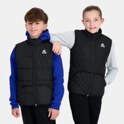 Fashion Essentiels Daunenjacke sans manche für Kinder - Schwarz Kinder Jacken Und Daunenjacken