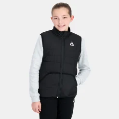 Fashion Essentiels Daunenjacke sans manche für Kinder - Schwarz Kinder Jacken Und Daunenjacken