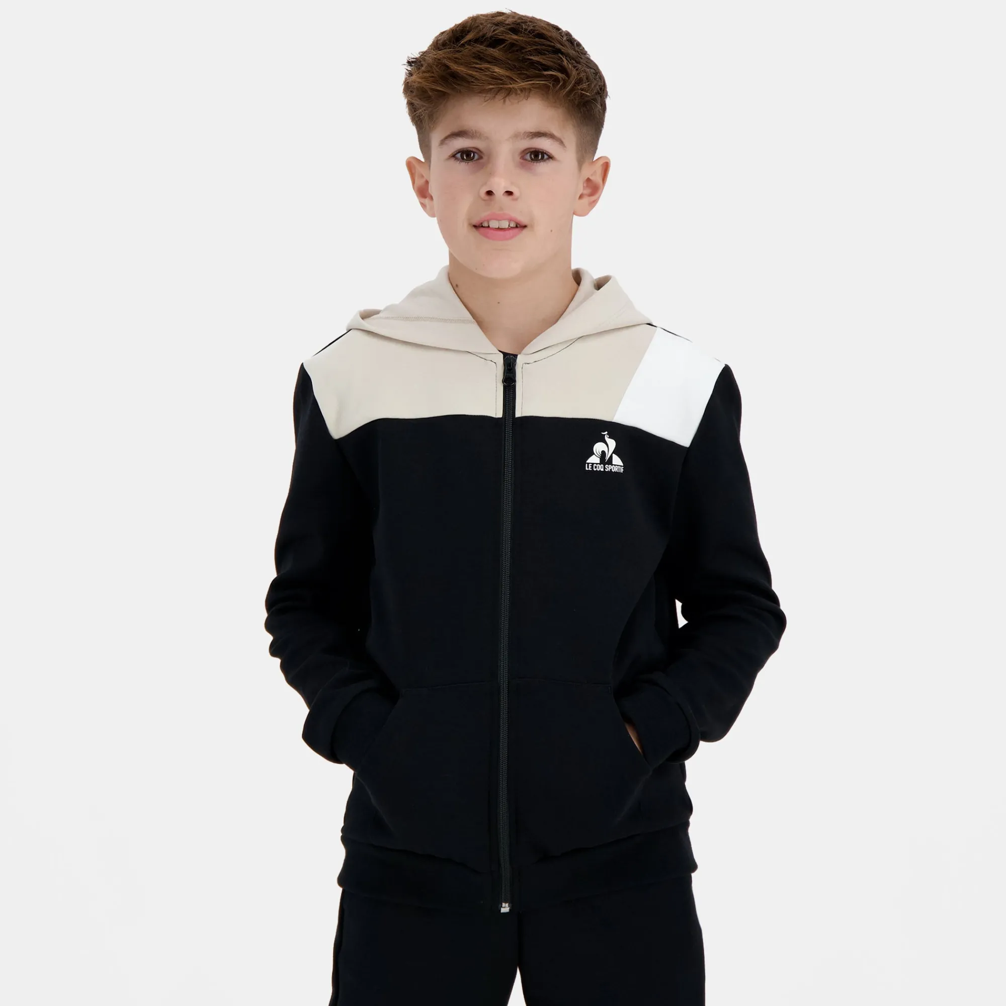 Outlet Essentiels Sweat zippé à capuche ESSENTIELS Enfant Kinder Sweatshirts Und Hoodies