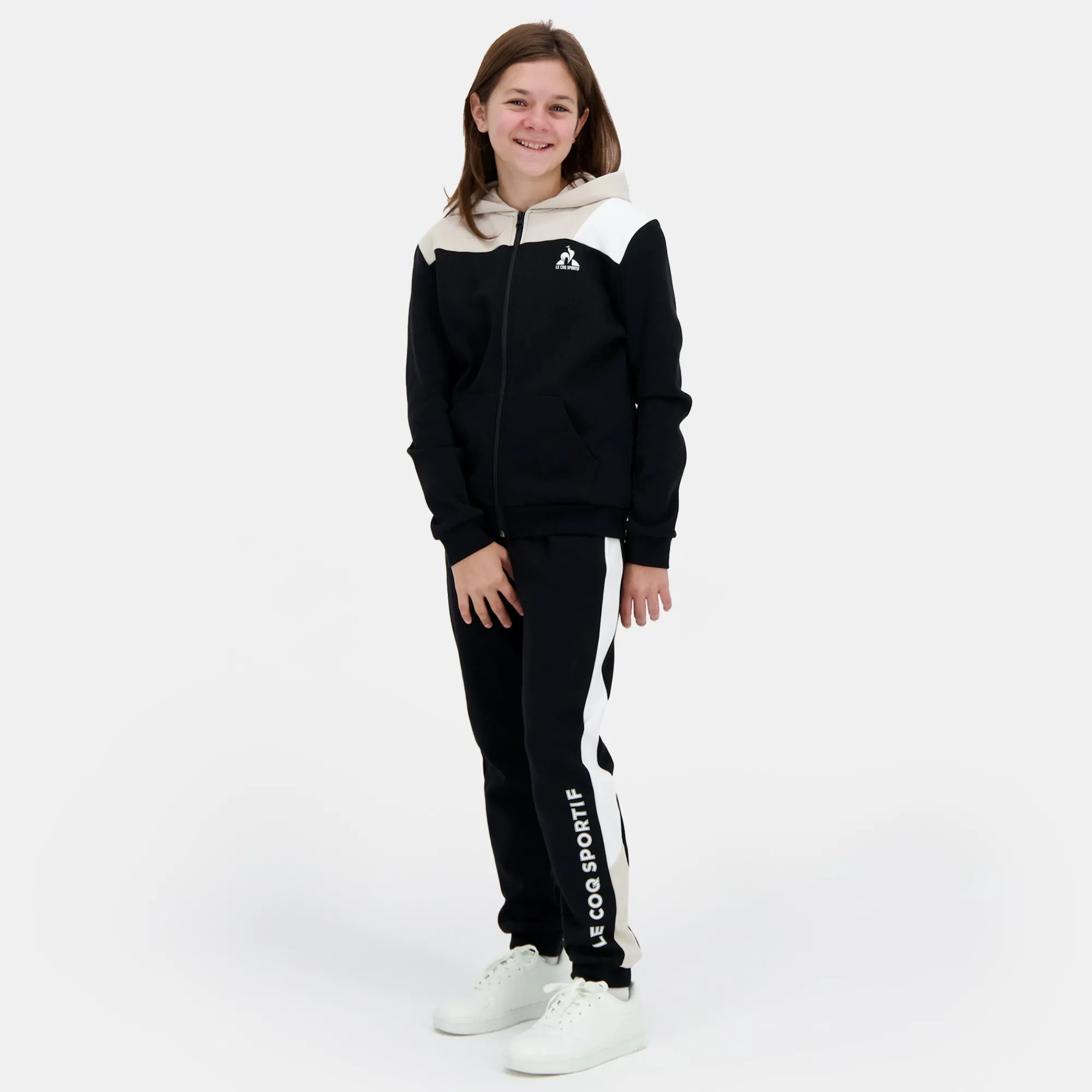 Outlet Essentiels Sweat zippé à capuche ESSENTIELS Enfant Kinder Sweatshirts Und Hoodies