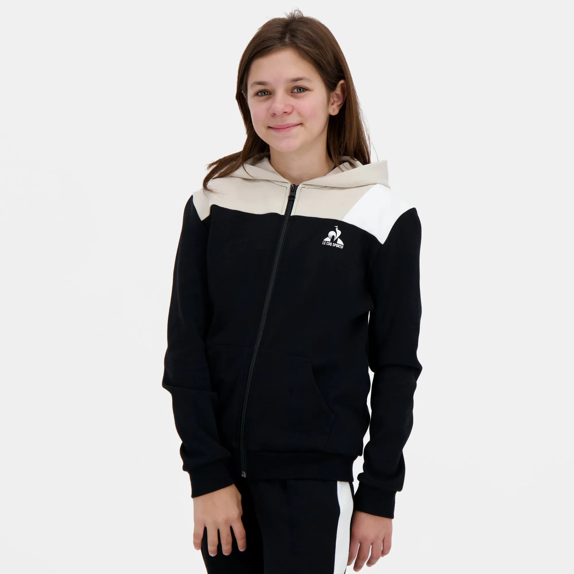 Outlet Essentiels Sweat zippé à capuche ESSENTIELS Enfant Kinder Sweatshirts Und Hoodies