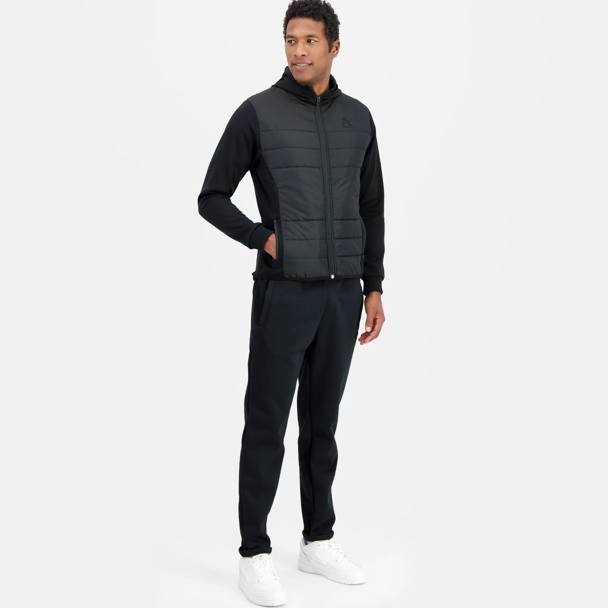 Fashion Ton sur ton Kapuzenpulli Mit Reißverschluss für Herren Ton sur ton - Schwarz Jacken Und Daunenjacken | Hoodies Und Kapuzenjacken